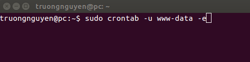 Cron job o Ubuntu 14.04